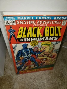 Amazing Adventures #10 (Jan 1972, Marvel) Black Bolt And The Inhumans comic book - Picture 1 of 6