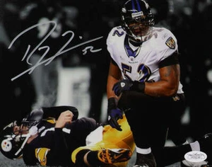 Ray Lewis Baltimore Autographed Photo 8x10 JSA - Picture 1 of 1