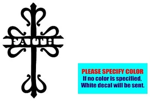 Cross Faith Silhouette Vinyl decal sticker Car Truck Window Laptop Die Cut 7" - Foto 1 di 3