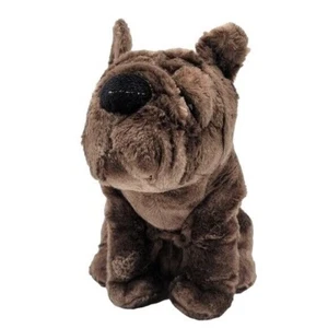 Dan Dee Shar Pei Hund Plüsch braun 12 Zoll sitzender schlapper Welpe Bulldogge 2016 - Bild 1 von 11