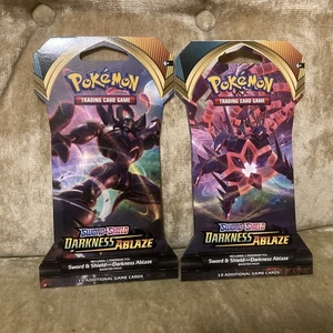 X2 Darkness Ablaze Sleeved Booster Packs Pokémon Karten TCG Neu Sealed 2020 - Bild 1 von 2