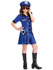 Police Chief Officer Female Cop Policewoman Uniform Book Week Girls Costume - Picture 1 of 2