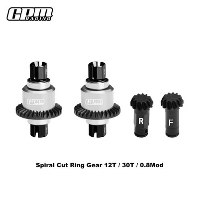 GPM 4140CS+7075 Alloy F&R Diffs Gear Set 12/30T ARRMA Granite/Typhon/Mojave Grom - Image 1 of 4