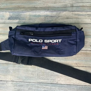 Ralph Lauren RL Polo Sport Navy Nylon Bauchtasche Gürteltasche Pack Geschenk - Bild 1 von 9