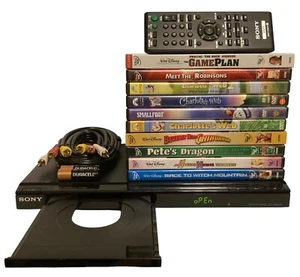 Reproductor de CD/DVD Sony DVP-SR200P y paquete de 10 DVD - Imagen 1 de 9