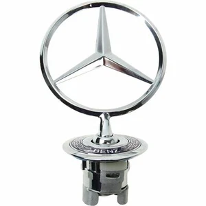 MERCEDES BENZ Front Hood Chrome Star Emblem Logo 92-99 s320 s350 s420 s500 s600 - Picture 1 of 1