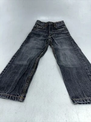 Fubu Jeans Boys 7 Black The Collection Denim Embroidered Straight Cut Regular - Image 1 of 4