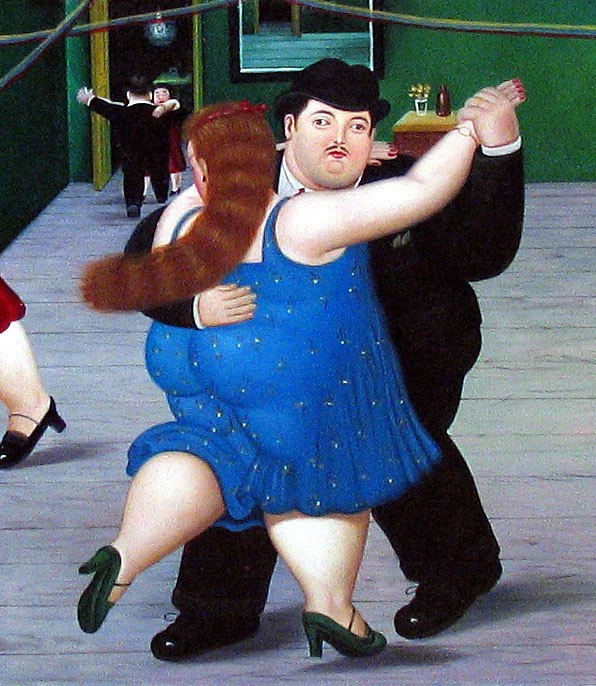 QUADRO STAMPA SU TELA CANVAS - botero - dancers - ballerini - classico moderno - Immagine 1 di 1