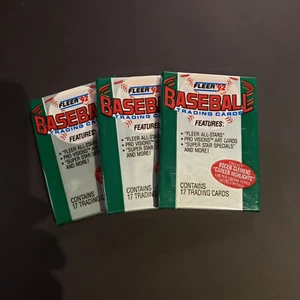 Paquete de 3 béisbol Fleer 1992 $10.00 (sellado de fábrica) - Imagen 1 de 1
