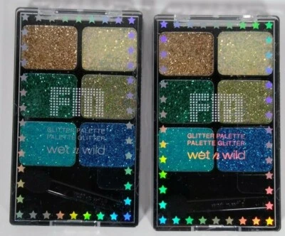 Lot of 2 Wet N Wild Boogie Monster GLITTER PALETTE #1230293 Pressed Powder  - Image 1 of 2