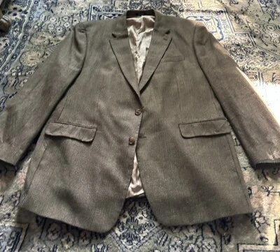 Casaco esportivo vintage Lauren Ralph Lauren Blazer Houndstooth lã EUA 48 L - Imagem 1 de 4