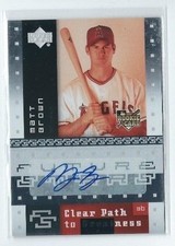 Matt Brown 2007 Upper Deck Future Stars Clear Path To Greatness Autograph #133
