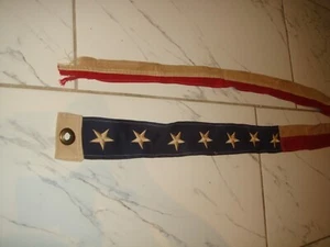 US Navy Kommission Wimpel Flagge mit 7 Sternen WWI-WWII Ära (1917-1945) - Bild 1 von 3