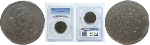1804 Large Cent PCGS VF-25 S-266 Cover