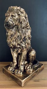Figur Löwe 55 cm Gartenfigur Skulptur Dekofigur Figur Lion Deko Polystein Statue - Bild 1 von 10