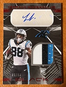 2021 Panini Black Terrace Marshall Jr RPA RC Rookie Patch Autograph Red #ed 1/15 - Picture 1 of 3