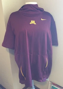 Felpa con cappuccio Nike Minnesota Golden Gophers manica corta pullover (grande, marrone) NCAA - Foto 1 di 8