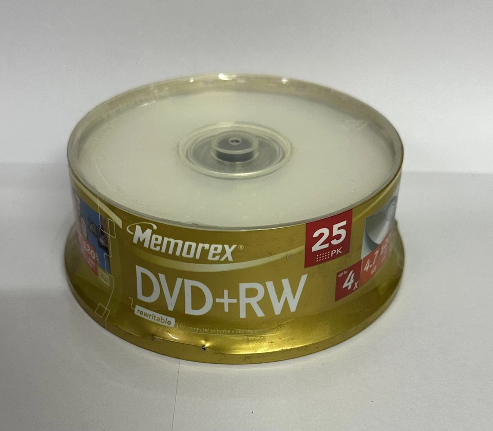 Memorex DVD+RW 4.7GB 4X Speed, Discs on Spindle - 25 Count - Image 1 of 1