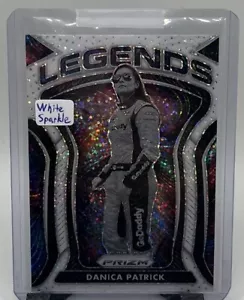 Danica Patrick #90 2021 Panini Prizm Legends White Sparkle Prizm Racing NASCAR - Picture 1 of 2