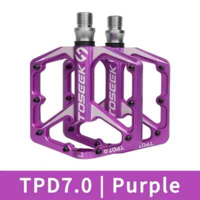 Pedal de bicicleta 2 rolamentos pedal de bicicleta antiderrapante rodapé rolamento acessórios de bicicleta - Imagem 1 de 4