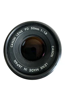 Canon fd 50mm 1:1.8 lens Made In Japan V1212 4374739 Excellent Condition - Picture 1 of 11
