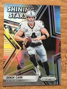 2016 PANINI PRIZM FOOTBALL DEREK CARR SHINING STARS CARD No.24 Raiders - Picture 1 of 2