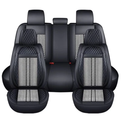 For Chevrolet Colorado 2018-2024 Ice Silk Napa Leather Pickup Car 5 Seat Covers Foto 1 de 4