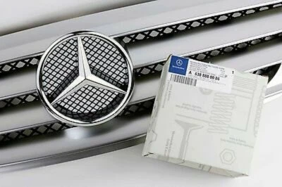 2003 04 05 06 for Mercedes W220 S Class Silver Sport Grille After Facelift only  - Image 1 of 3