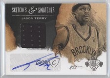 2013-14 Panini Court Kings Sketches & Swatches /75 Jason Terry #2 Auto Sketch
