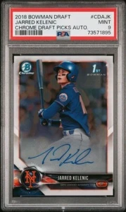 2018 Bowman Draft Jarred Kelenic Auto PSA 9 Braves Mariners 1st Rookie RC - Picture 1 of 2