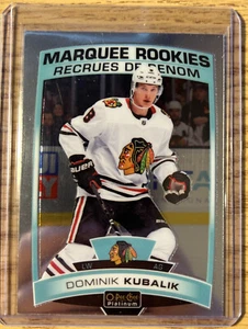 2019-20 O-Pee-Chee Platinum DOMINIK KUBALIK Marquee Rookies #186 BLACKHAWKS - Picture 1 of 2