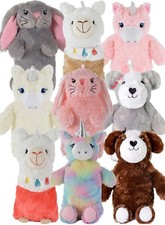 Hot Water Bottle & Removable Fleece Faux Fur 3D Novelty Animal Cover 750ml