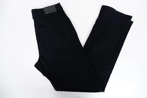 Pantalones de mezclilla Hugo Boss para hombre talla W34 L34 negros lavados calce recto - Imagen 1 de 9