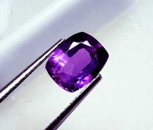 100% Natural Morado Tanzanita 2.65CT Almohadón Forma Suelta Gemstones Certified - Picture 1 of 6