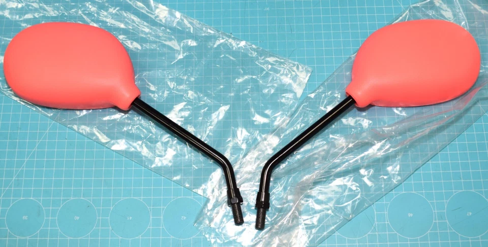 2 rétroviseurs INDESPRO couleur "Corail" pour NEO'S Ovetto Aerox Nitro 50  neuf - Photo 1/1