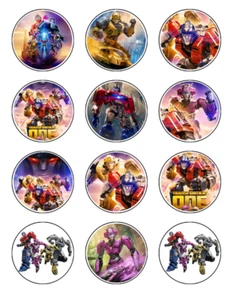 Transformers One Edible Cupcake Toppers Icing Cake Decorations (5 Designs) - Picture 1 of 10