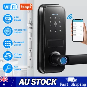 Smart Door Lock Electronic Locks Digital Keyless Entry Lock Card Keypad Password - Picture 1 of 12