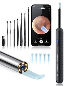Loyker Ear Wax Removal Kit with HD Camera and 7 Silicone Ear Spoons - Picture 1 of 6