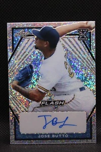 Jose Butto 2021 Leaf Flash BLUE Rookie Auto /50 New York Mets - Picture 1 of 2