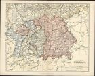 1866 William Mackenzie Antique Map of The Southern German Empire