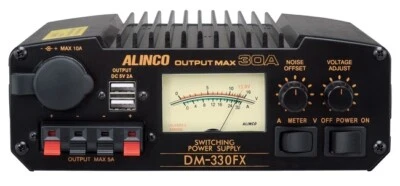 ALINCO DM-330-FXE Schaltnetzteil 30A / 9-15V DC mit USB-Anschluss & NoiseOffset - Bild 1 von 4