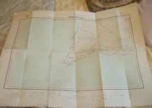 Vintage 1942 Ed The Manchurian Candid Cadastral Map of Lagos Portugal 1:200:000 - Imagen 1 de 12