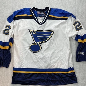 CCM Al Macinnis St. Louis Blau Weiß Trikot Herren Extra Large Playoff Ready - Bild 1 von 9