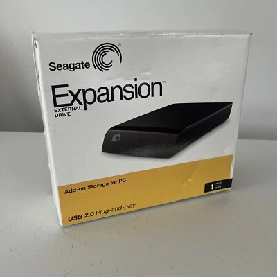 seagate external hard drive 1 TB FOR PC USB 2.0 Plug N Play - Image 1 of 4