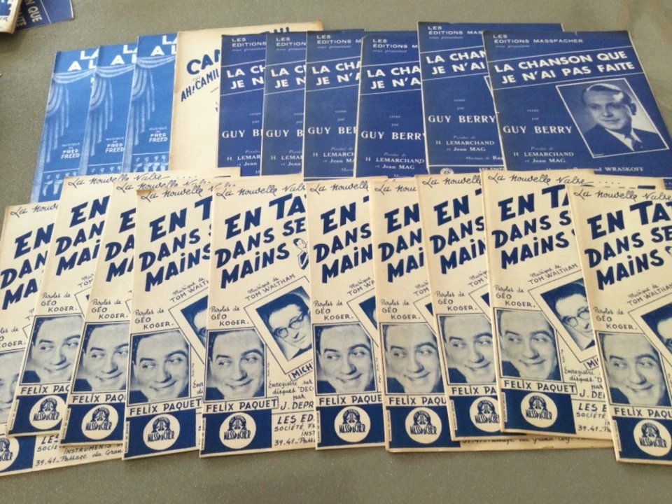 LOT DE  20 PARTITIONS ANCIENNES - Photo 1/1