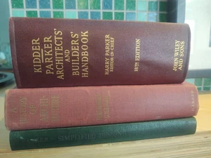 3 antike Bücher Architektur Architekten und Bauherren Geschichte Dachstühle  - Bild 1 von 10