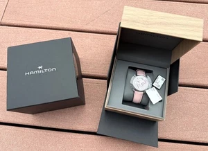 Hamilton Jazzmaster Skeleton 36mm Automatic Purple Dial Ladies Watch H32265801 - Picture 1 of 11