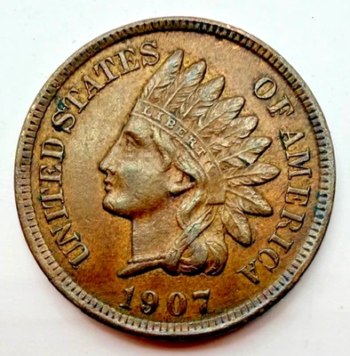 1907 1C Indian Head Cent - Image 1 of 2