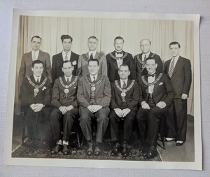 Vintage Masonic Knights Templar York Rite Officer Photo w/ Regalia - Picture 1 of 3