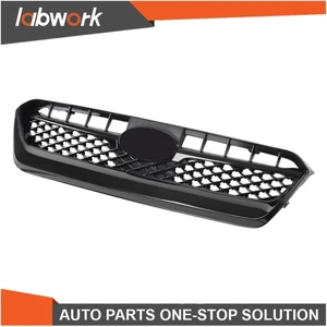 Labwork Front Grille Assembly For Subaru WRX 2015-2017 Gloss Black Mesh Plastic - Picture 1 of 18